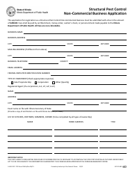 Document preview: Form IL482-0157 Structural Pest Control Non-commercial Business Application - Illinois