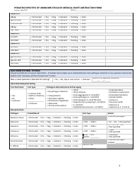 Pediatric Hepatitis of Unknown Etiology Medical Chart Abstraction Form - Illinois, Page 4