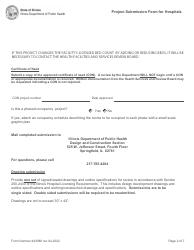 Form 443086 Project Submission Form for Hospitals - Illinois, Page 2