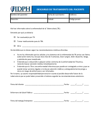 Document preview: Descargo De Tratamiento Del Paciente - Illinois (Spanish)