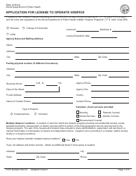 Document preview: Form 445101 Application for License to Operate Hospice - Illinois