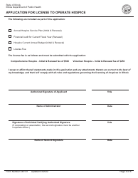 Form 445101 Application for License to Operate Hospice - Illinois, Page 6
