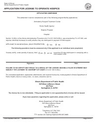 Form 445101 Application for License to Operate Hospice - Illinois, Page 8