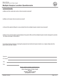 Multiple Hospice Location Questionnaire - Illinois, Page 5