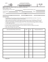 Document preview: Form ABL-569 Application for Beer/Wine Brand Registration - South Carolina