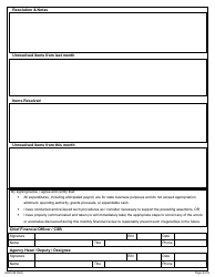 Form GAO-66 Monthly Financial Review and Verification - Arizona, Page 3