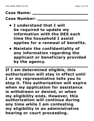 Form FAA-1493A-LP Authorized Representative Request- Large Print - Arizona, Page 11