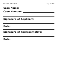 Form FAA-1493A-LP Authorized Representative Request- Large Print - Arizona, Page 12