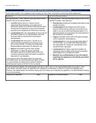 Form FAA-1493A Authorized Representative Request - Arizona, Page 2