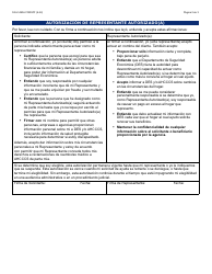 Formulario FAA-1493A-S Solicitud De Representante Autorizado(A) - Arizona (Spanish), Page 2