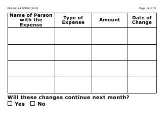 Form FAA-0412A-LP change Report - Large Print - Arizona, Page 14