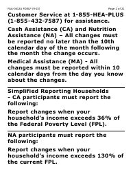 Form FAA-0412A-LP change Report - Large Print - Arizona, Page 2
