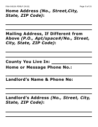 Form FAA-0412A-LP change Report - Large Print - Arizona, Page 5