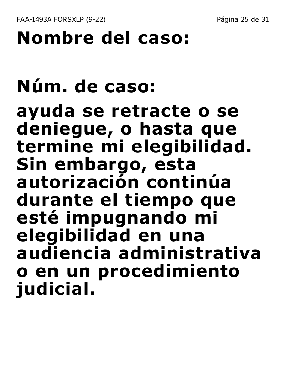 Formulario FAA-1493A-SXLP Solicitud De Representante Autorizado(A) - Letra Extra Grande - Arizona (Spanish), Page 25