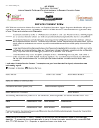 Document preview: Form CCA-1271A Service Consent Form - Arizona