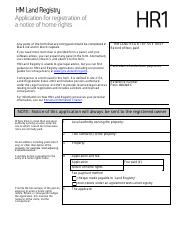 Form HR1 - Fill Out, Sign Online and Download Fillable PDF, United ...