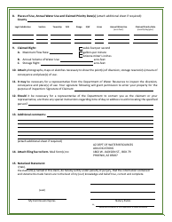Statement of Claimant Form for Irrigation Use- Amendment - Gila River Adjudication - Arizona, Page 2