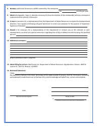 Statement of Claimant Form for Stockpond Use Amendment - Gila River Adjudication - Arizona, Page 2