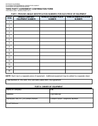 Form TTD/FTB-031 Third Party Agreement Confirmation Form - California, Page 2