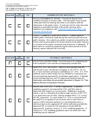 Form AQPSD/AQPB-011 Sip Completeness Checklist - California, Page 2
