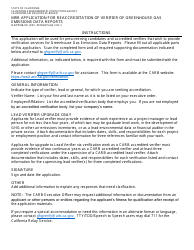 Form ISD/PPMB-031 Mrr Application for Reaccreditation of Verifier of Greenhouse Gas Emissions Data Reports - California, Page 2