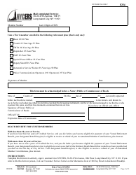 Form F254 Notice of Intention to File for a Tier 3, 4, 6 or 22-year Plan Vested Retirement Benefit - New York City, Page 2