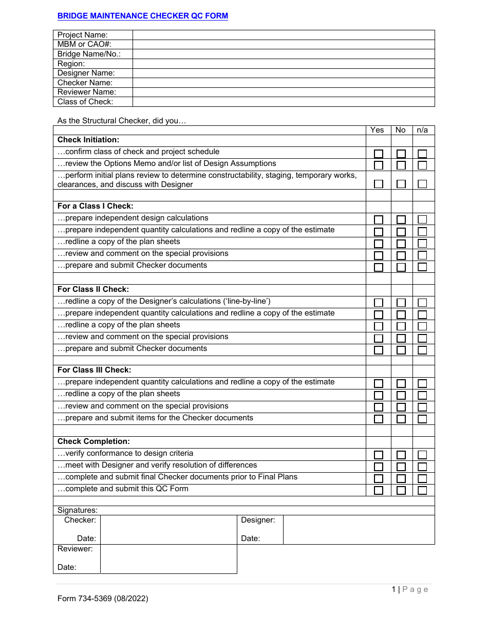 Form 734-5369 - Fill Out, Sign Online and Download Fillable PDF, Oregon ...