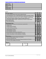Document preview: Form 734-5368 Bridge Designer Qc Form (Bridge Maintenance) - Oregon
