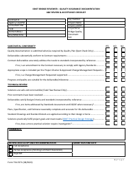 Document preview: Form 734-5371 Bridge Quality - a&e Review & Acceptance Checklist - Oregon