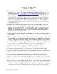 Instructions for Form UIC-21 Commerical Class II Injection Well Daily Monitor Log - Louisiana