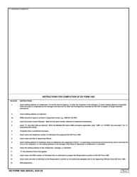 DD Form 1685 Data Exchange and/or Proposed Revision of Catalog Data, Page 2