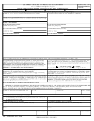 Document preview: DD Form 2345 Militarily Critical Technical Data Agreement