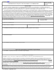 Document preview: SD Form 827 Confirmation of Request for Reasonable Accommodation
