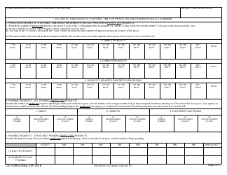 DD Form 2564 Annual Freedom of Information Act Report, Page 5