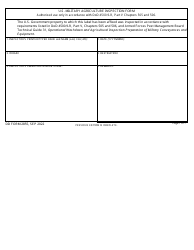 Document preview: DD Form 2855 U.S. Military Agriculture Inspection Form