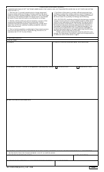 DD Form 788 Private Vehicle Shipping Document for Automobile, Page 2