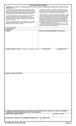 DD Form 788-2 Private Vehicle Shipping Document for Motorcycle, Page 2