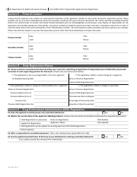 Form DHHS225-E Dog Handler Application for Registration - North Carolina, Page 2