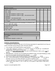Form Supreme-3 Application for Court Appointment Recertification - Rhode Island, Page 3