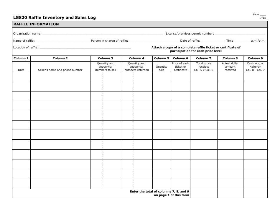 Form LG820 - Fill Out, Sign Online and Download Printable PDF ...