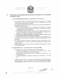 Guidelines for Carrying of Personal Medicines With Travelers in to the United Arab Emirates - United Arab Emirates, Page 2