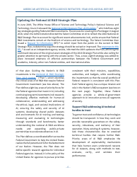 American Artificial Intelligence Initiative: Year One Annual Report, Page 12