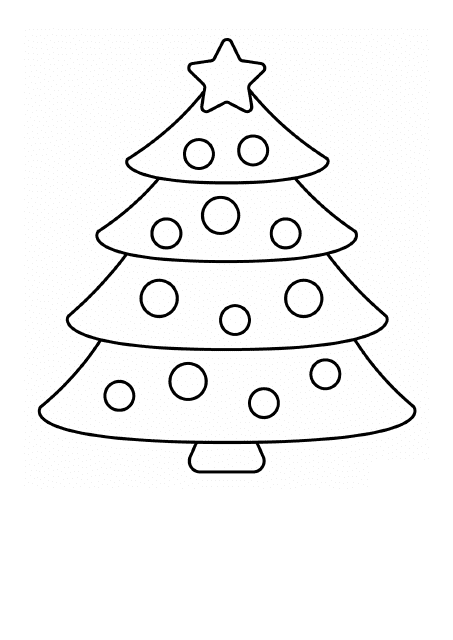 Christmas Tree Coloring Pages - Tree
