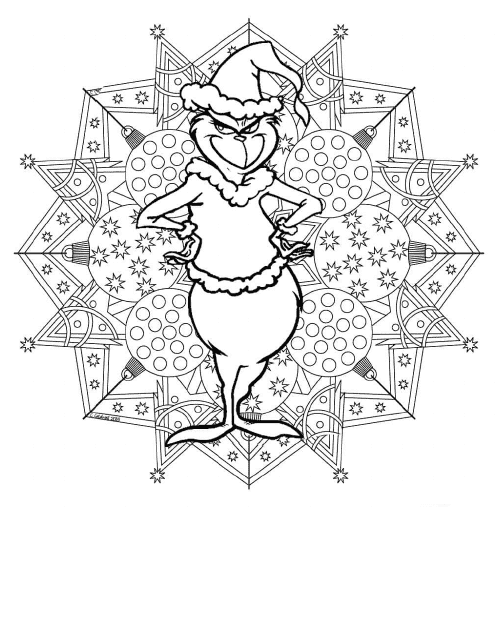 Grinch Coloring Pages - Cunning Grinch