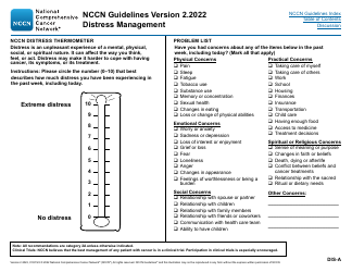 Document preview: Nccn Guidelines Version 2.2022 Distress Management