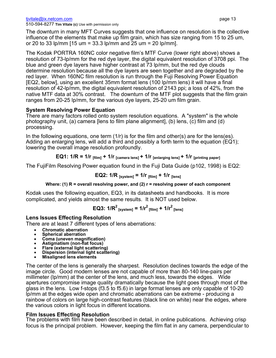 Film Grain, Resolution and Fundamental Film Particles - Version 20, Page 13