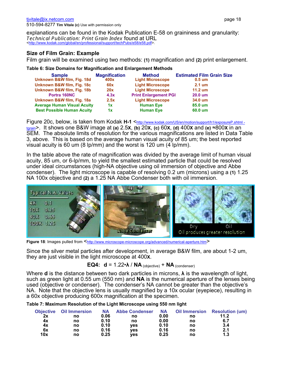 Film Grain, Resolution and Fundamental Film Particles - Version 20, Page 18
