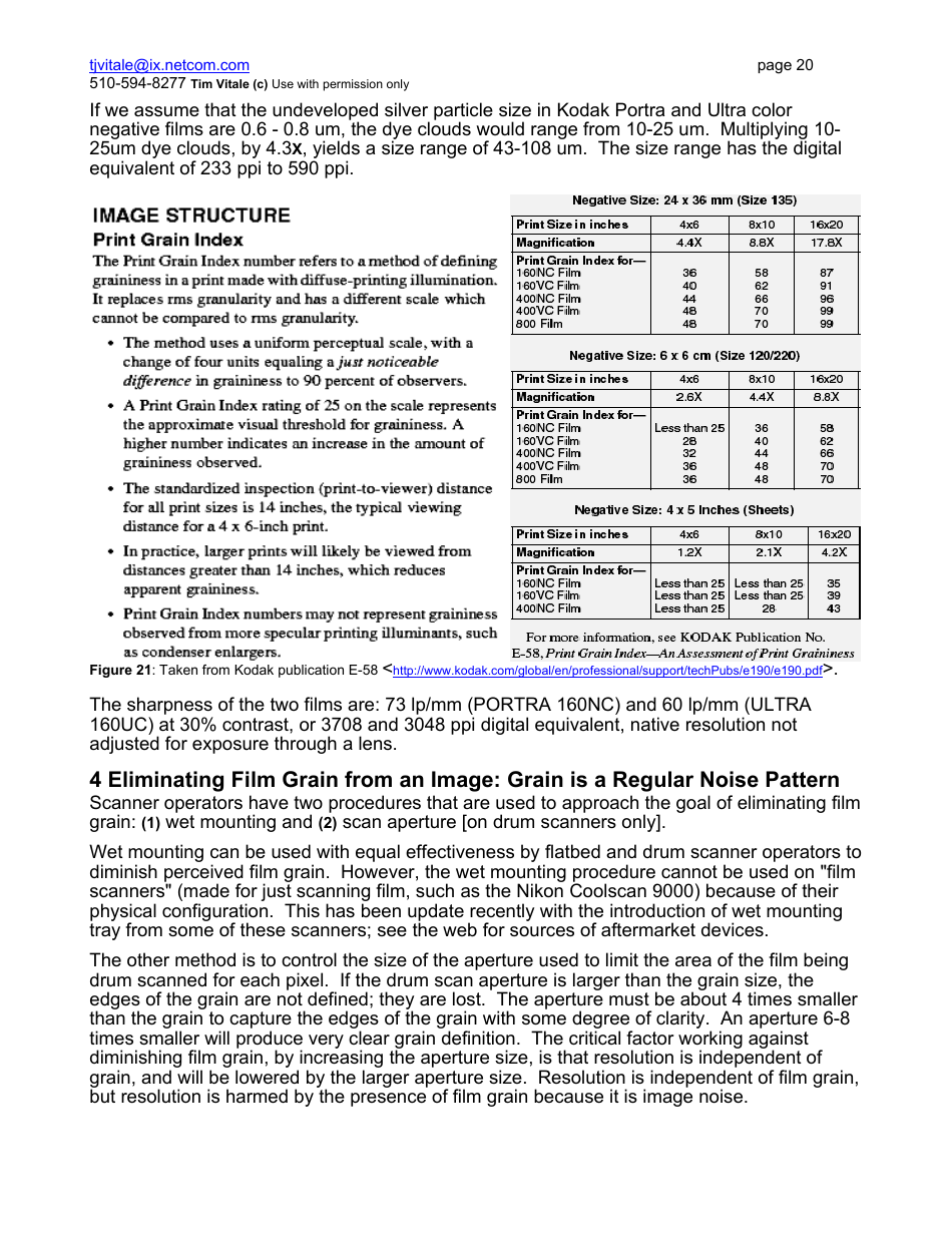 Film Grain, Resolution and Fundamental Film Particles - Version 20, Page 20