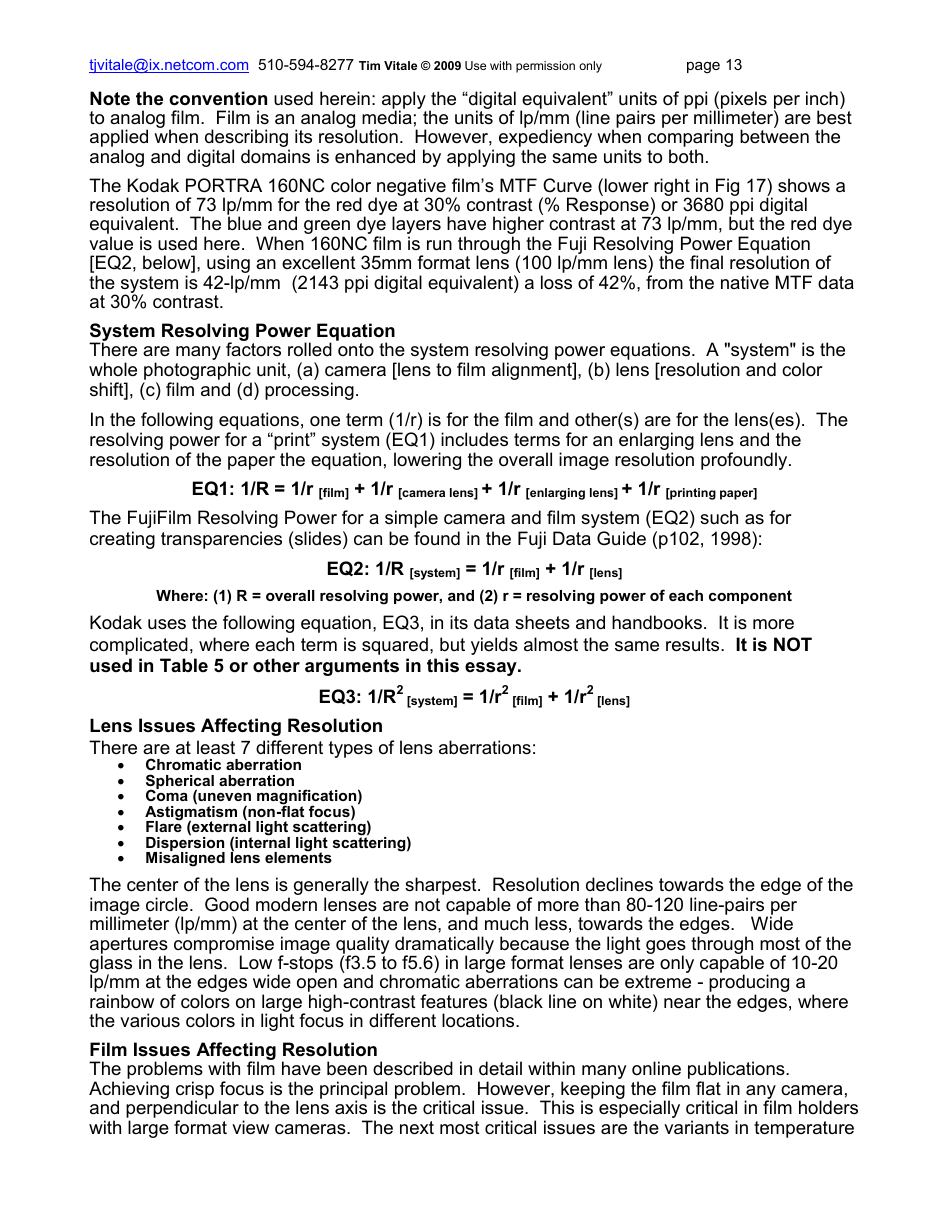 Film Grain, Resolution and Fundamental Film Particles - Version 24, Page 13