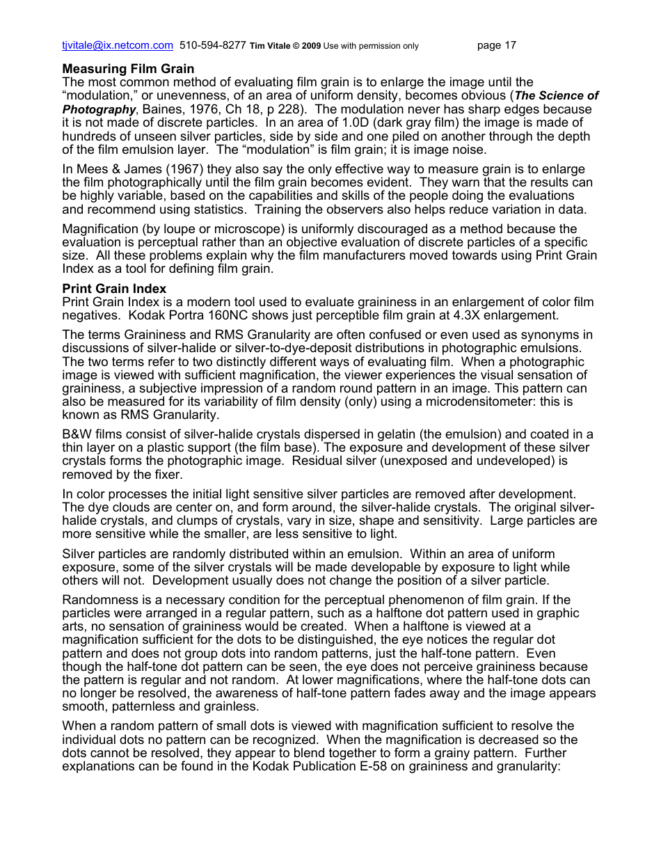 Film Grain, Resolution and Fundamental Film Particles - Version 24, Page 17